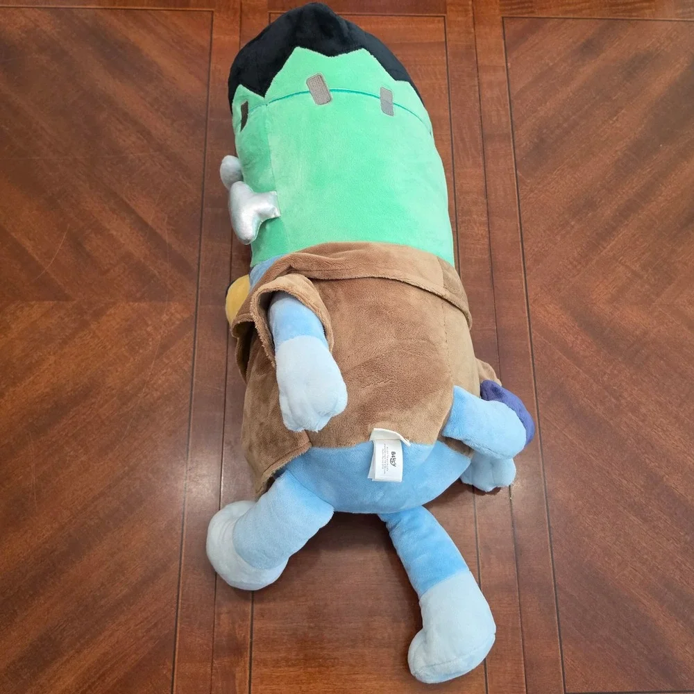 Dan Dee Plush 24in Bluey Frankenstein Halloween Large Stuffed Toy Blue Green